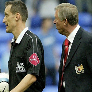 Matt Messias and Sir Alex Ferguson
